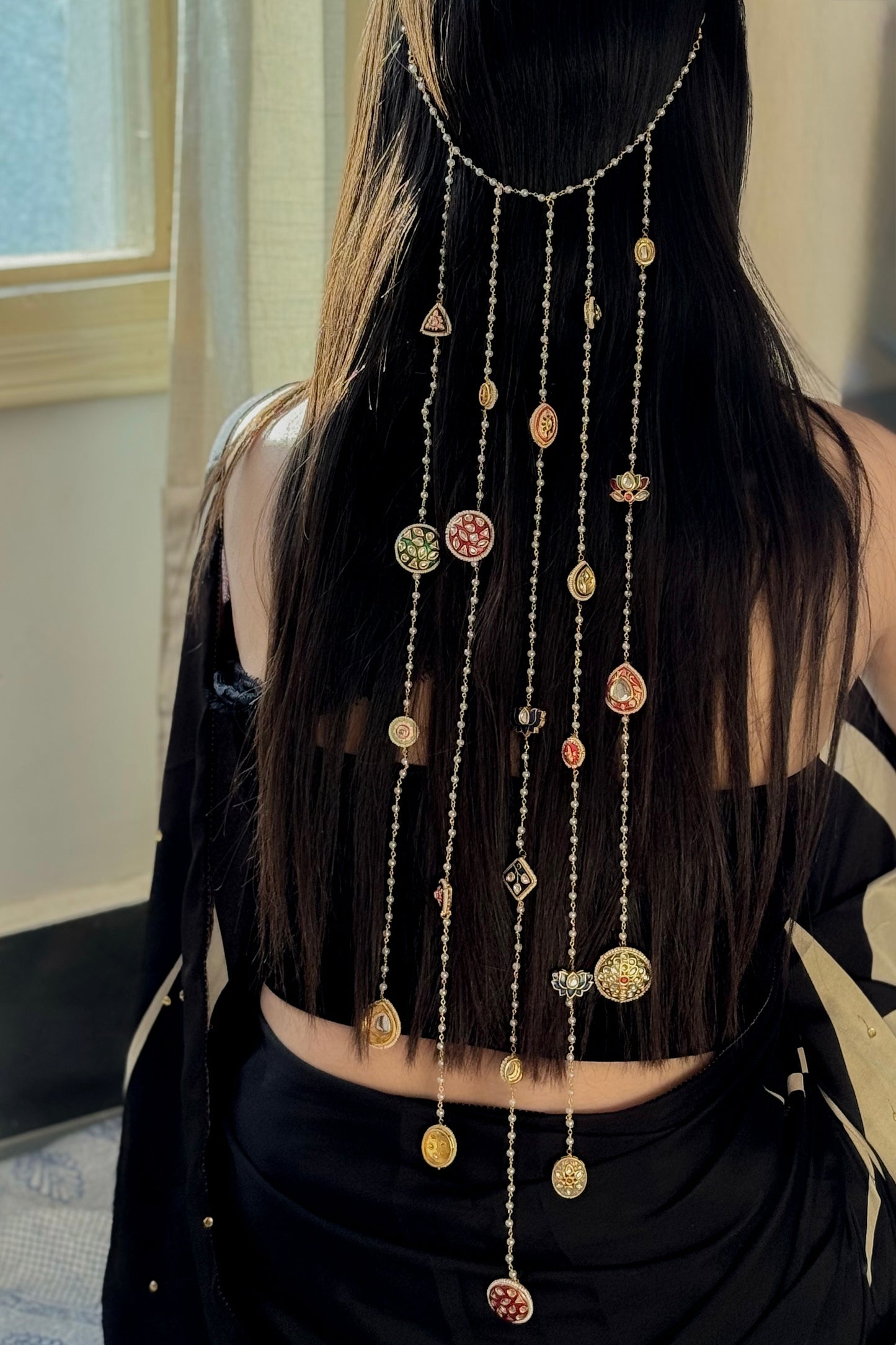 Dazzle Meenakari Hair Accessory