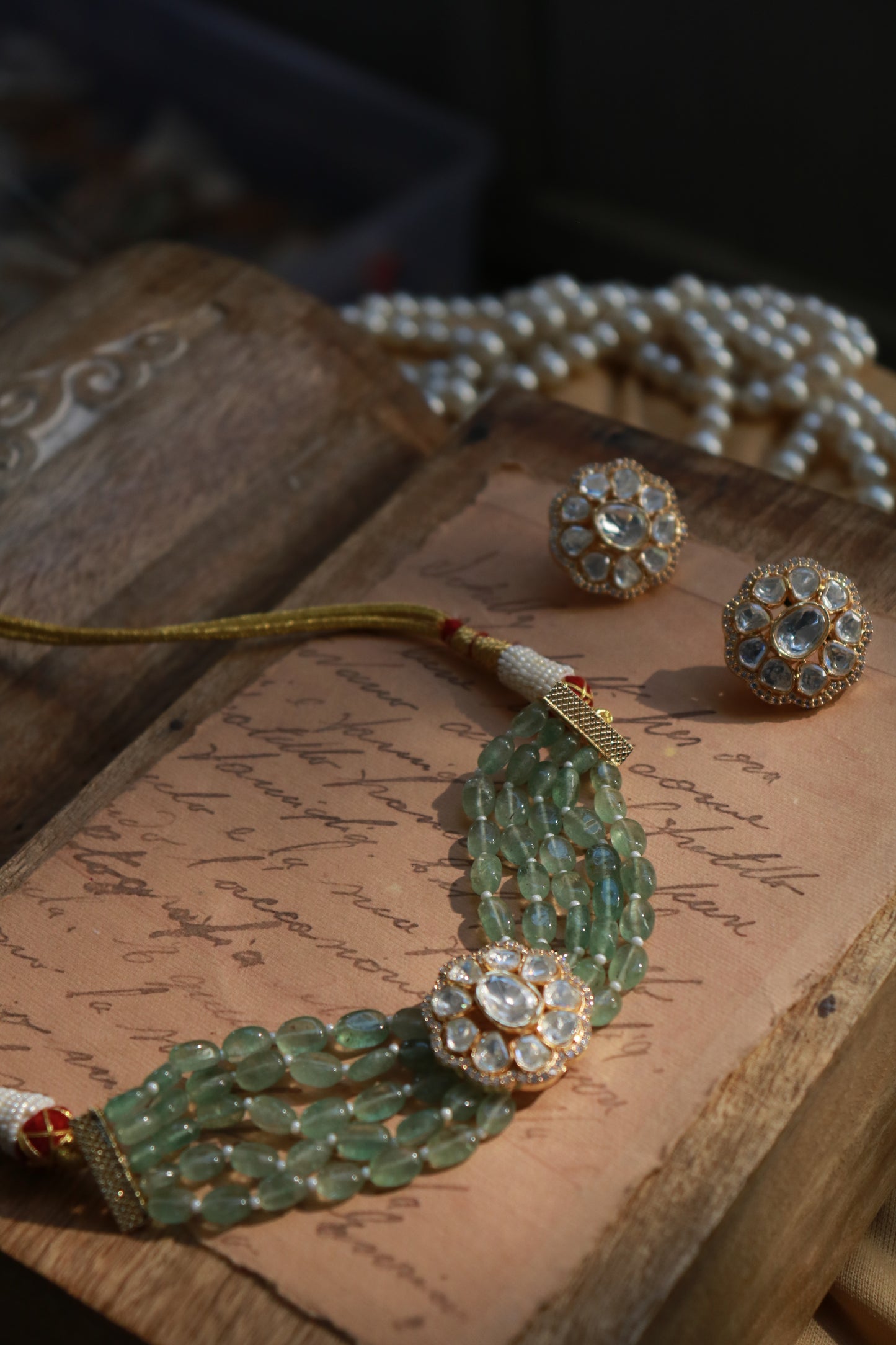 Miral Polki Choker Necklace Set