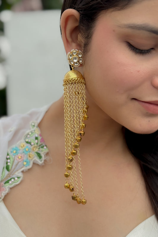 Maylani Kundan Jhumka Earrings
