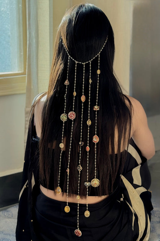 Dazzle Meenakari Hair Accessory