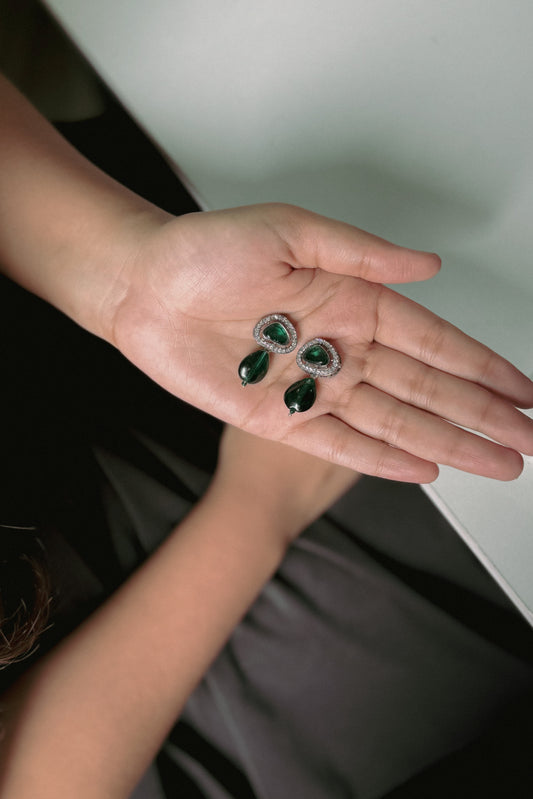 Kyle Green Polki Earrings