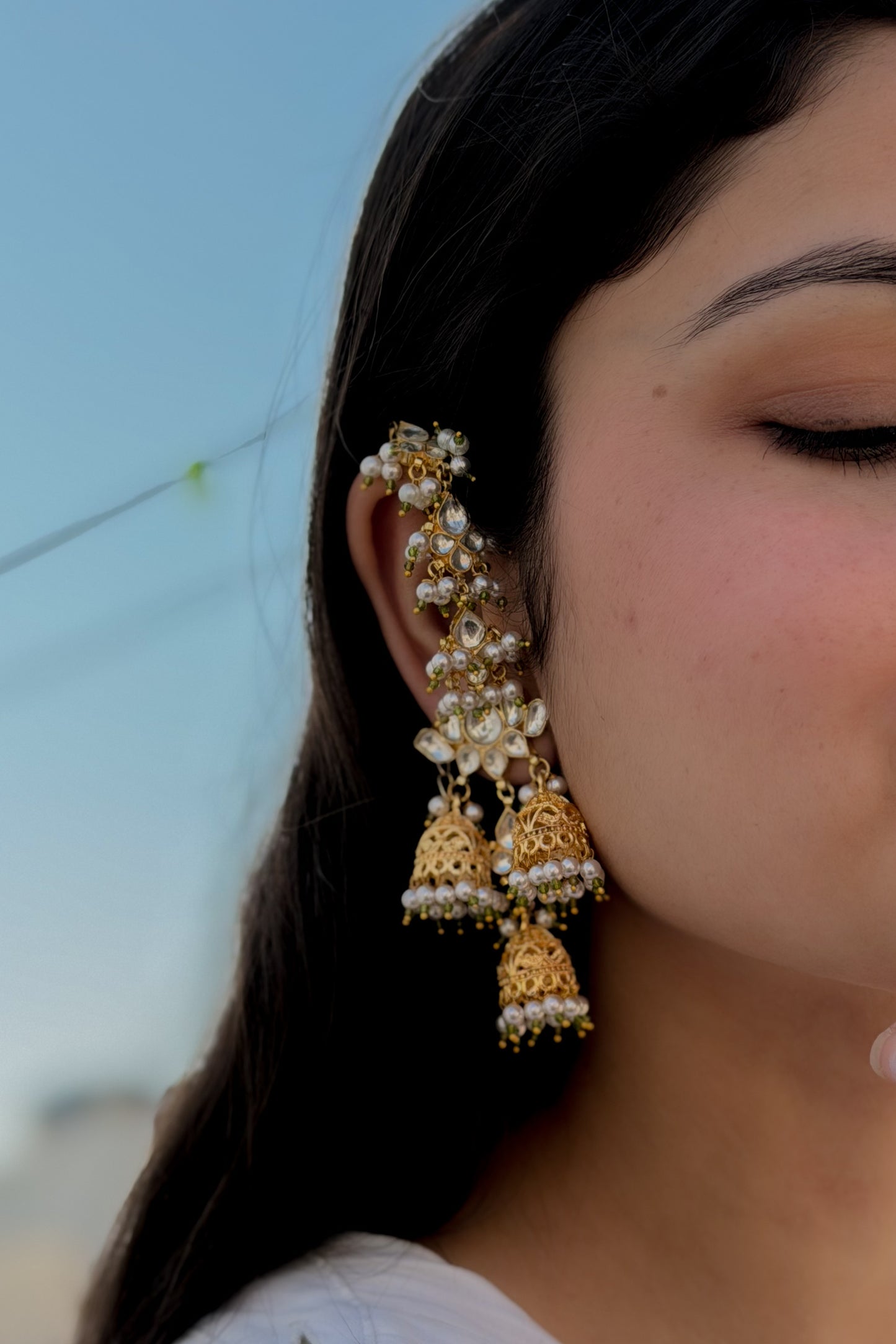 Elizah Kundan Earrings