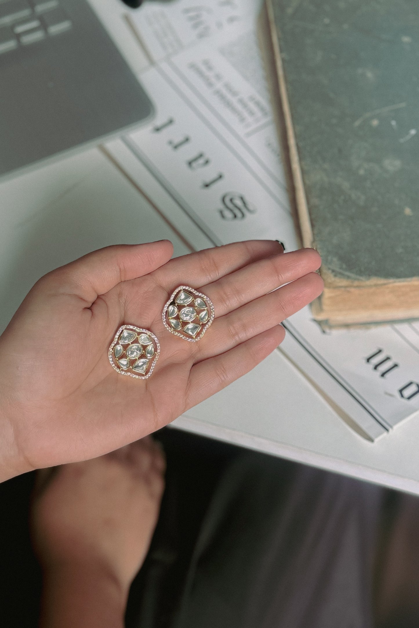 Leia Polki Earrings