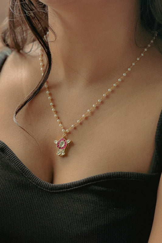 Lily Kundan Meenakari Necklace