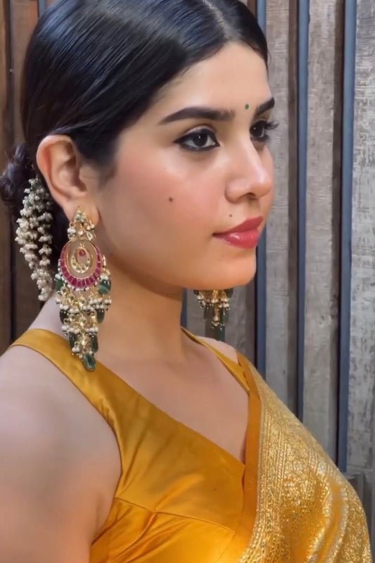 Gulmohar Chandbali Earrings