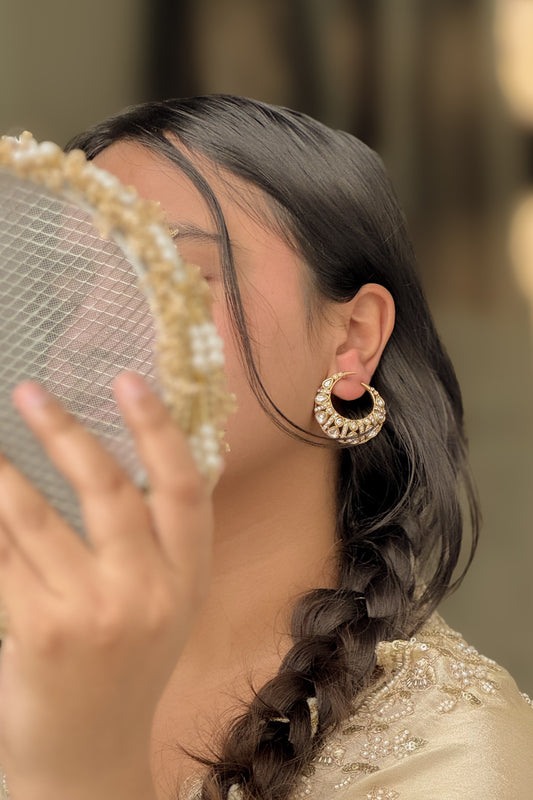 Kumudhini Polki Stud Earrings