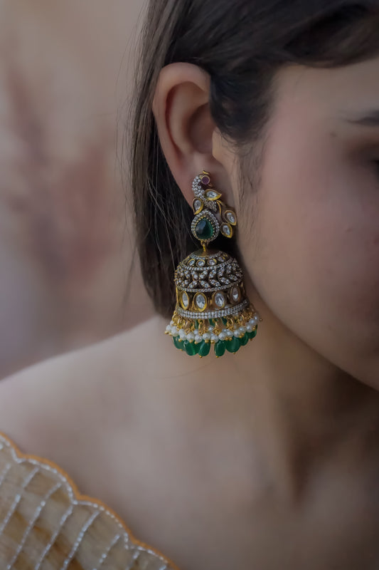 Perlah Victorian Jhumka Earrings