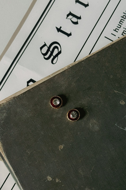 Imara Red Meenakari Earrings