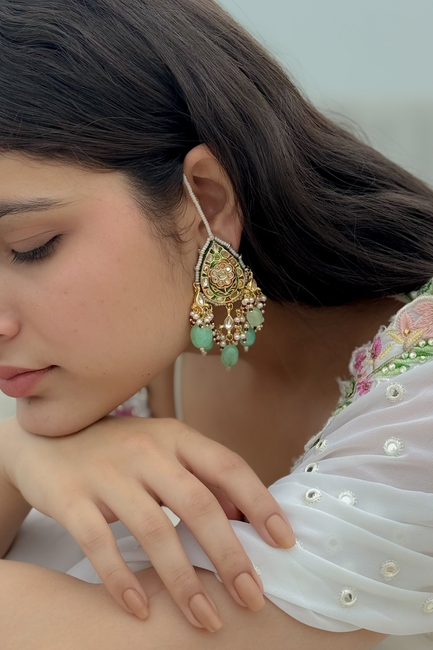 Samita Meenakari Earrings
