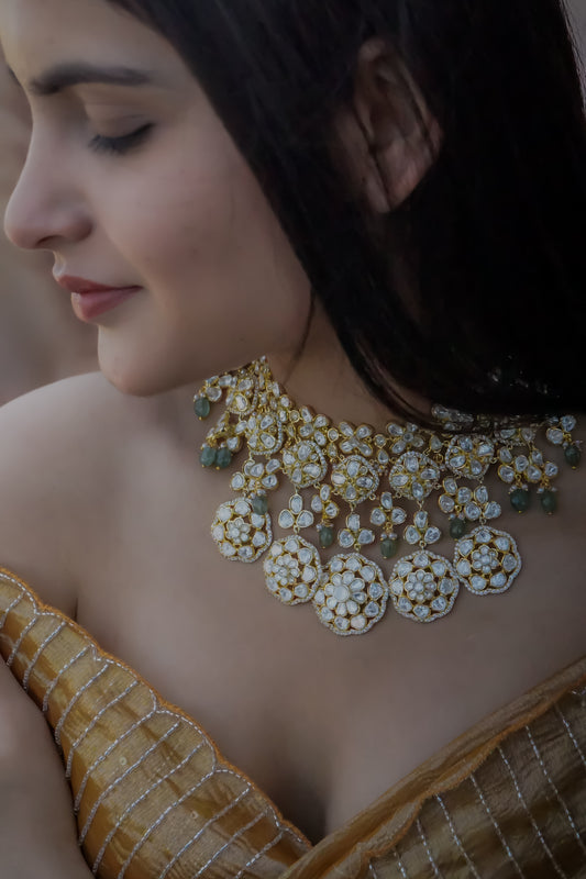 Zimal Polki Necklace Set