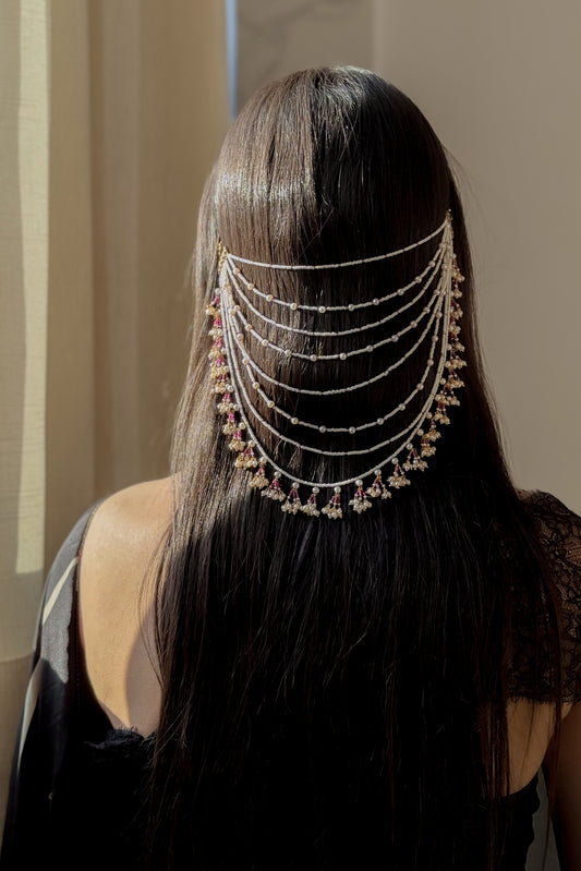 Siara Pearl Layered Hair Accessory