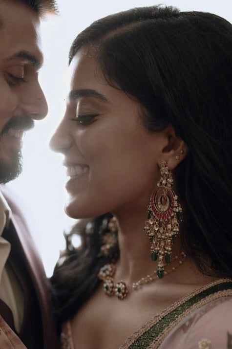 Gulmohar Chandbali Earrings