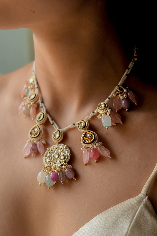 Iram Kundan Pastel Necklace