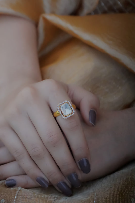 Aaidha Minimal Polki Ring