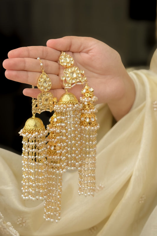 Kumudhini Pearl Jhumka Earrings