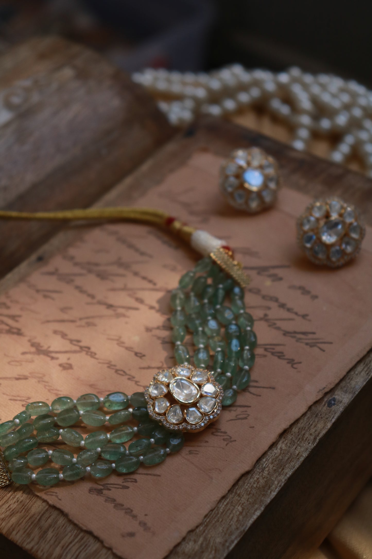 Miral Polki Choker Necklace Set