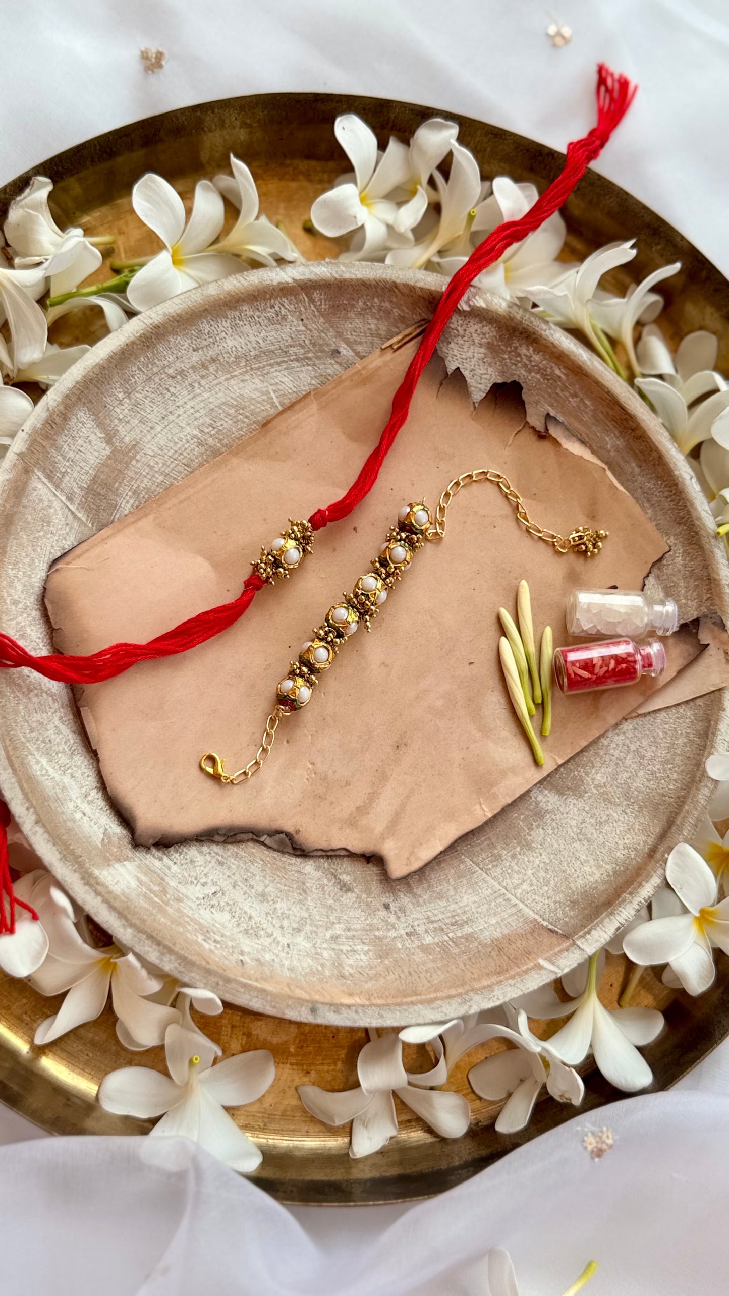 Sreyansh Multicolor Ball Rakhi & Lumba Set