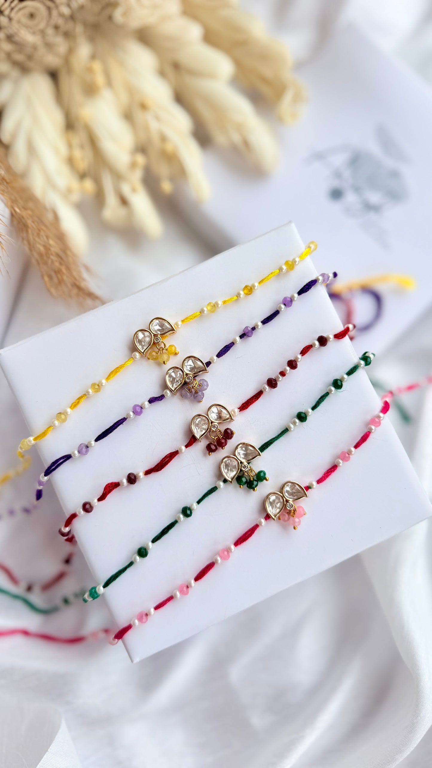 Mohak Polki Rakhi - Set of 5