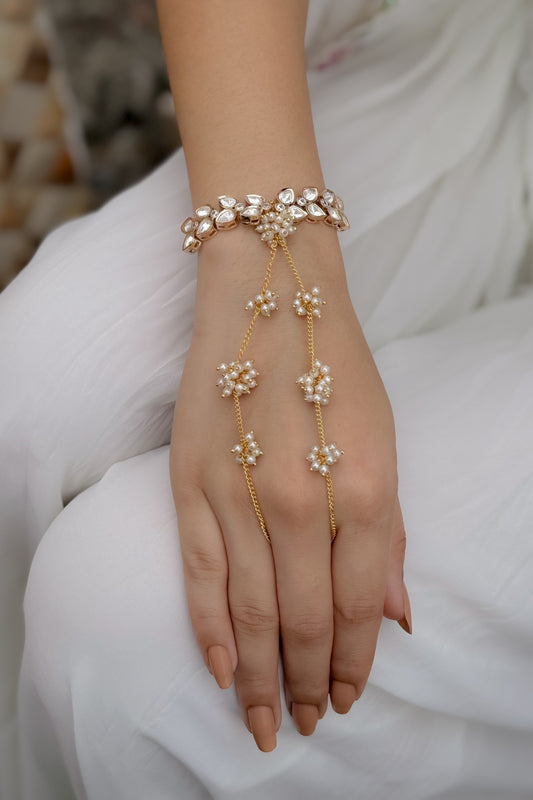 Aponi Pearl and Polki Hathphool