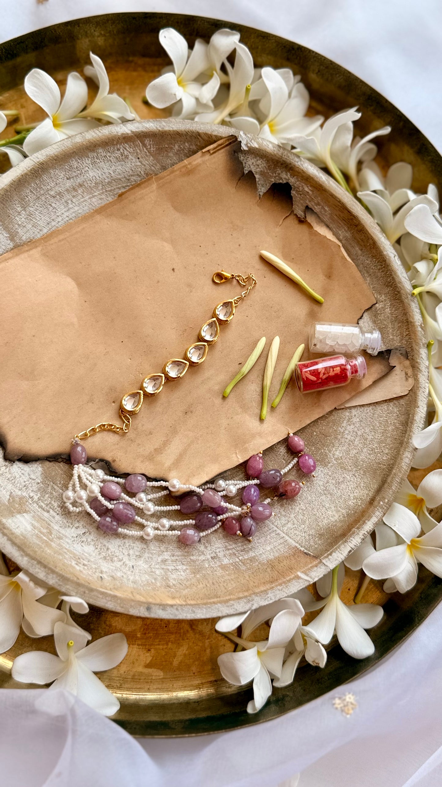 Prayan Kundan Embellished Lumba