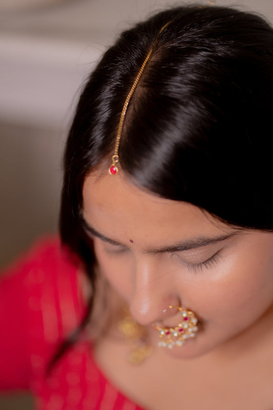 Gulbahar Kundan Maangtikka