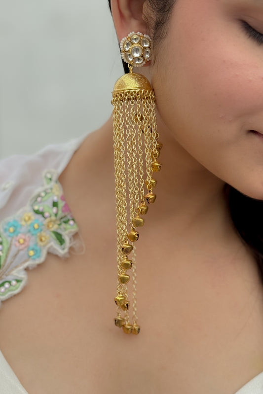 Maylani Kundan Jhumka Earrings
