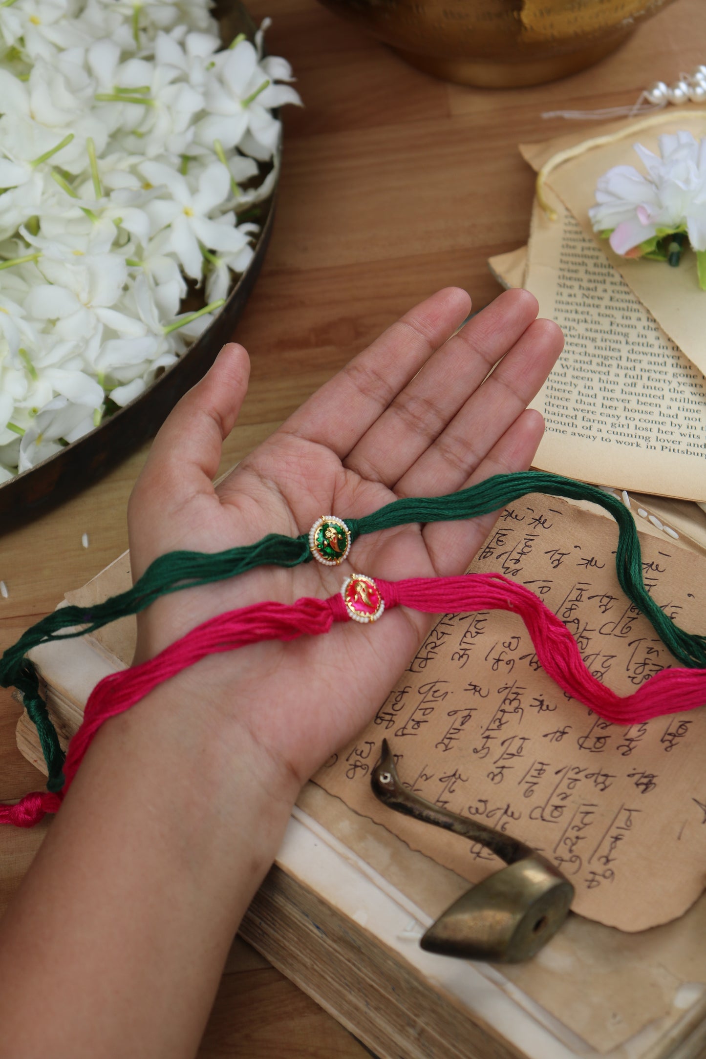 Hriyansh Ganpati Rakhi - Set of 2