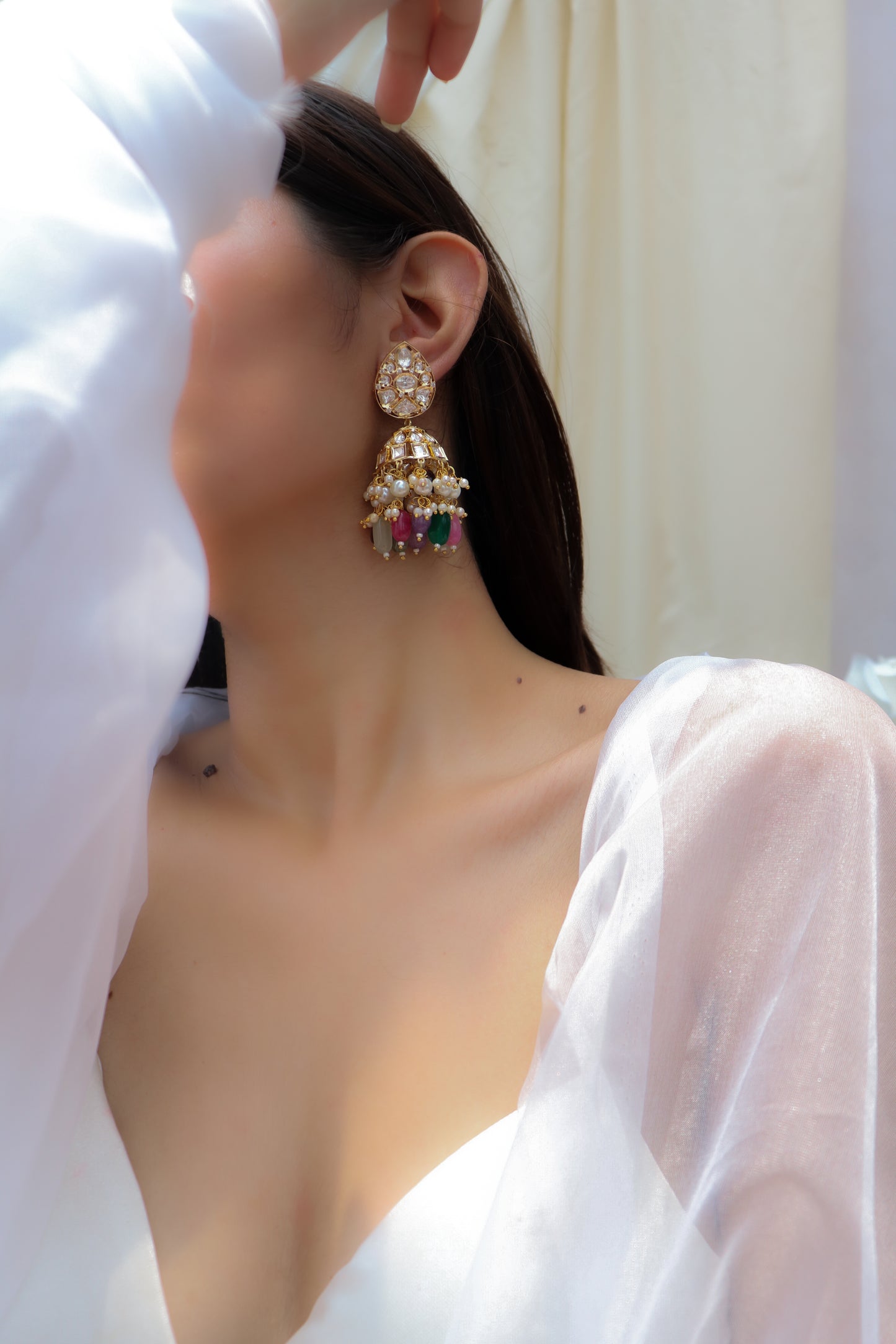 Vivienne Multicolored Jhumka Earrings