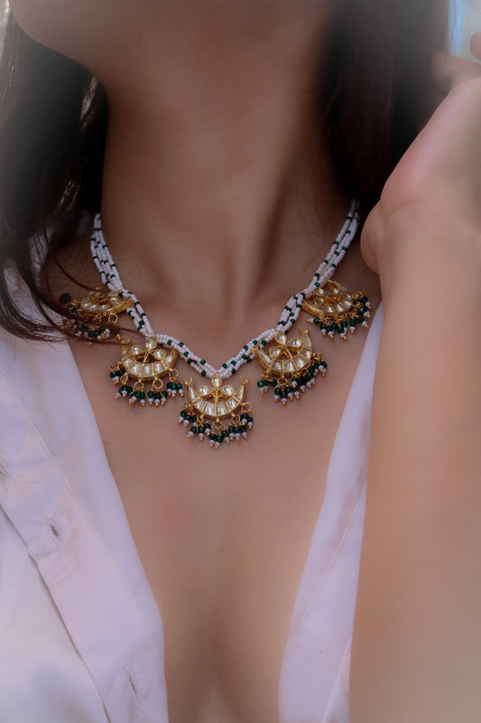 Alessia Green Kundan Necklace