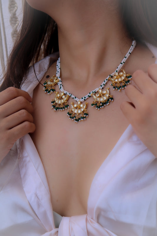 Alessia Green Kundan Necklace