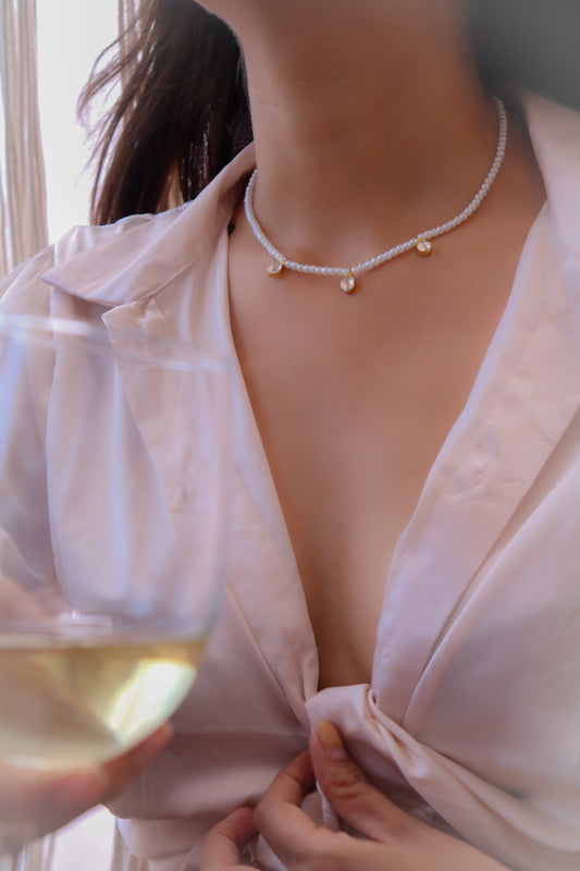 Kistle Kundan Pearl Necklace