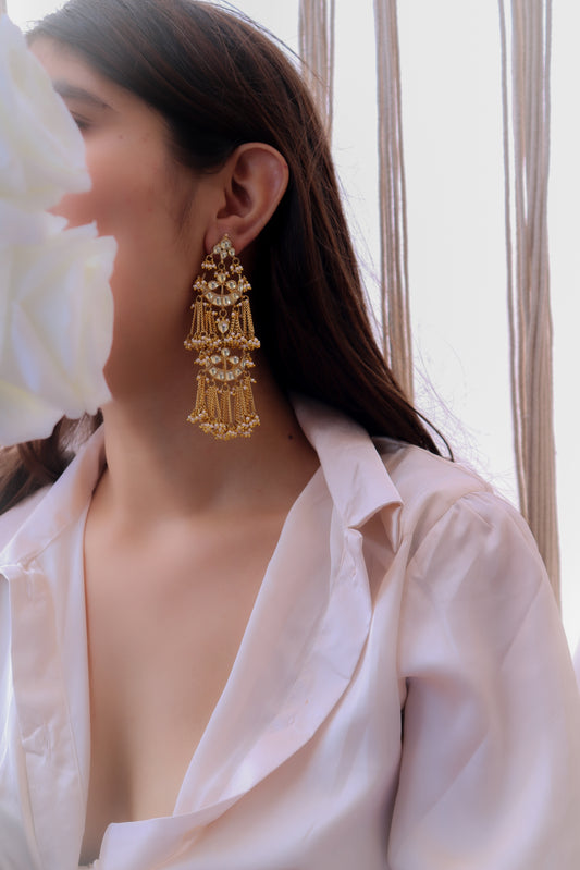 Elena Kundan Chandbali Earrings