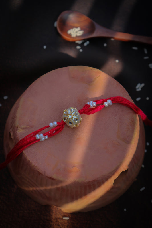 Dahak Red Pearl Rakhi
