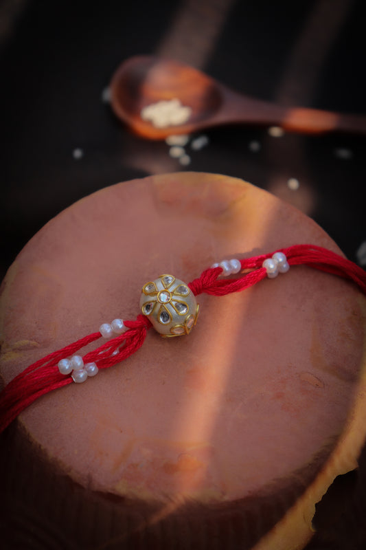 Dahak Red Pearl Rakhi