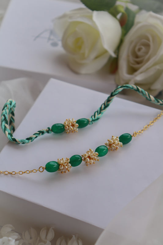 Ahaara Rakhi and Lumba Set