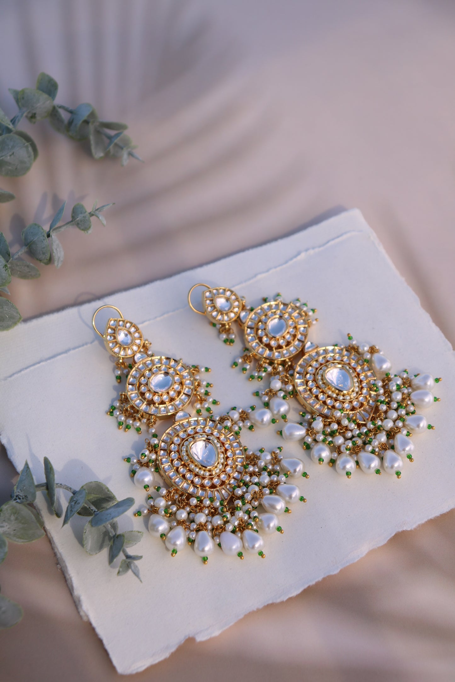 Wrenley Kundan Chandbali Earrings