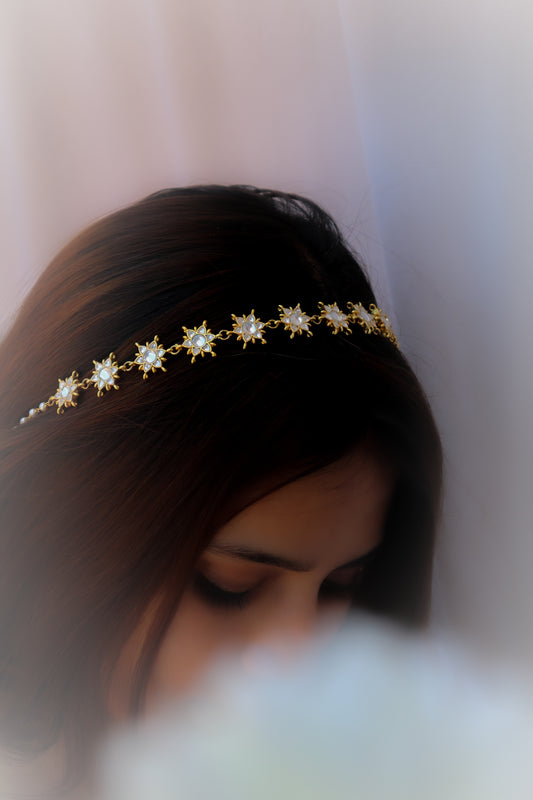 Olivia Kundan Pearl Headband