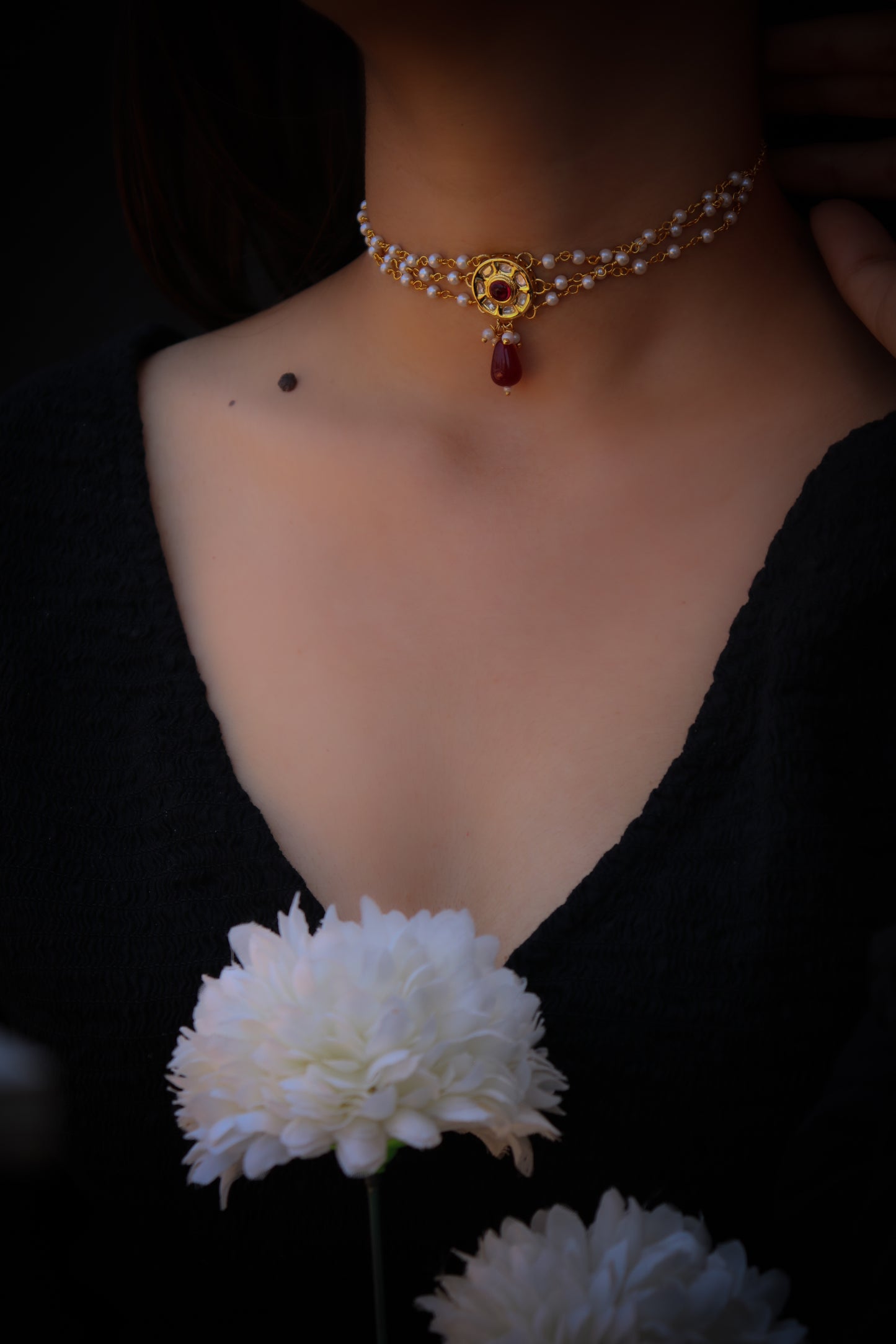 Rimsha Kundan Choker Necklace