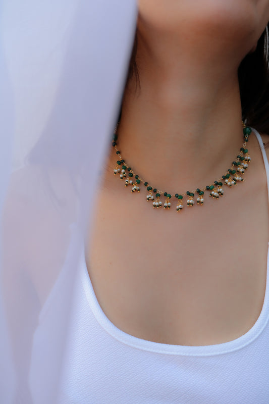 Aarohi Green Necklace