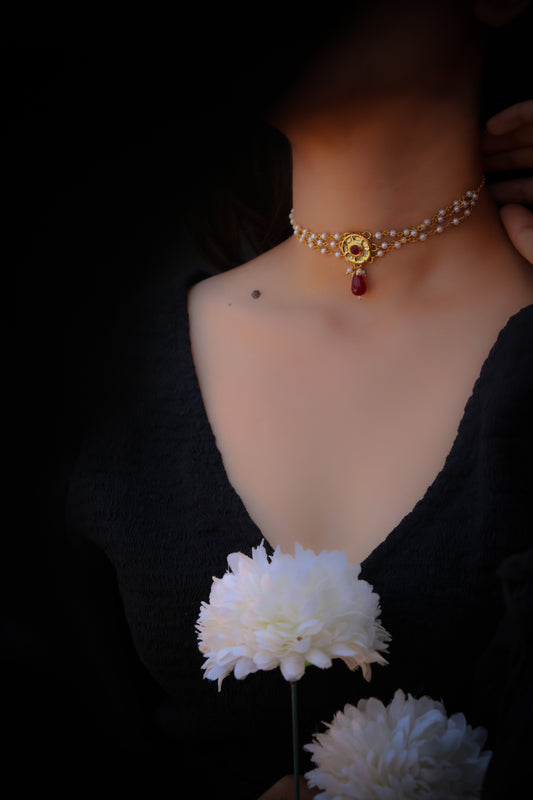 Rimsha Kundan Choker Necklace