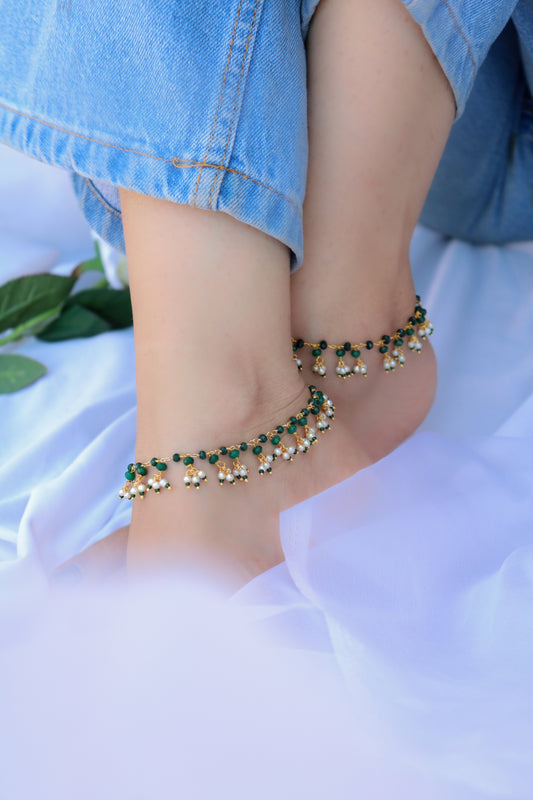 Matteo Jade Anklets