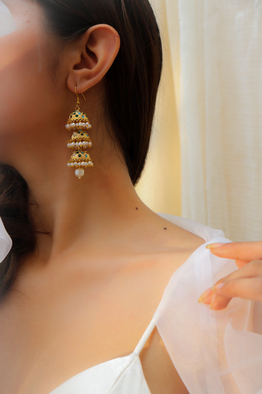 Kashira Multicolored Jhumka Earrings