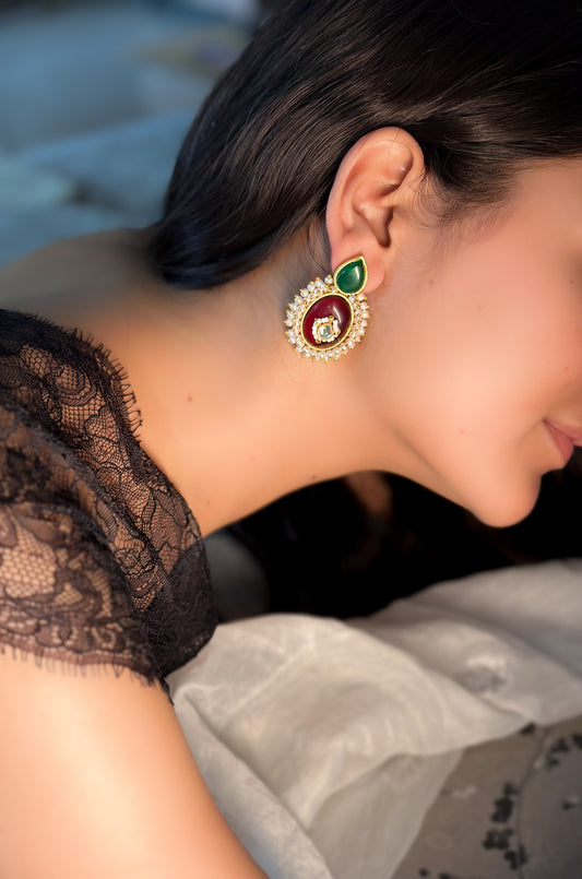 Amina Kundan Earrings