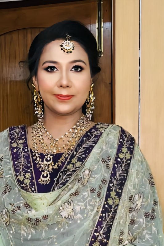 Aabah Kundan Jewelry Set