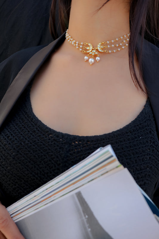 Dimah Kundan Choker Necklace