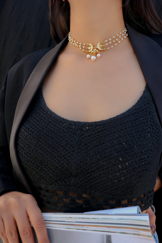 Dimah Kundan Choker Necklace