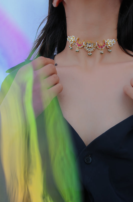 Rinaz Kundan Choker Necklace