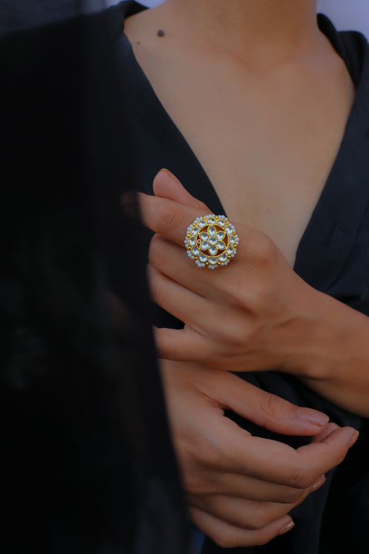 Fairoz Kundan Ring