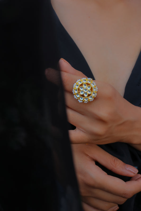 Fairoz Kundan Ring