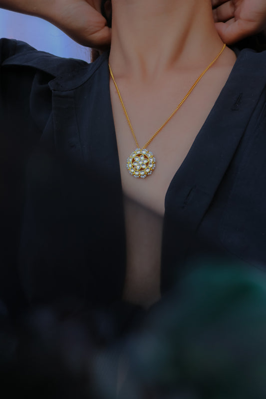 Rubina Kundan Pendant Necklace